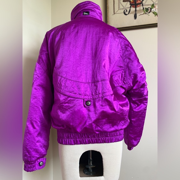 80s Purple Monochrome Ski Jacket - Picture 11 of 11